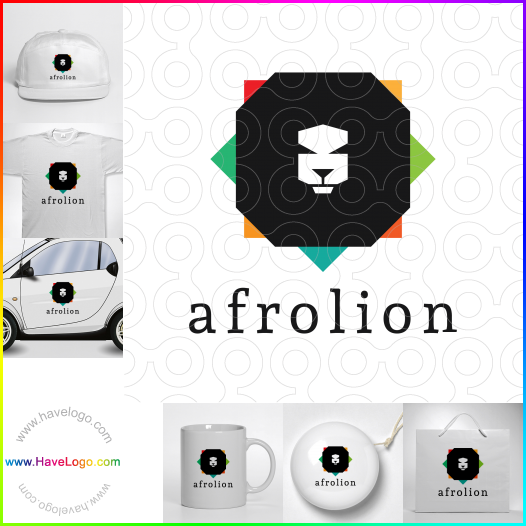 Compra un diseño de logo de Afrolion 61088