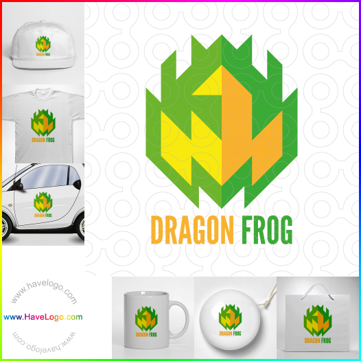 Compra un diseño de logo de Dragon frog 66340