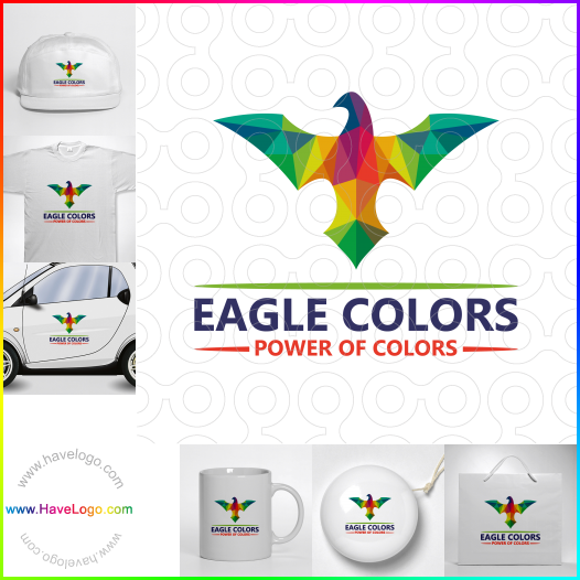 Compra un diseño de logo de Eagle Colors 59962
