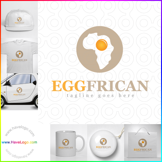Compra un diseño de logo de Eggfrican 64280