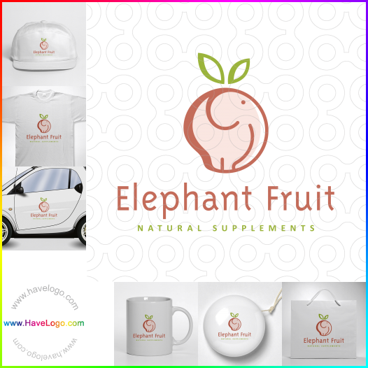 Compra un diseño de logo de Elephant Fruit 61976