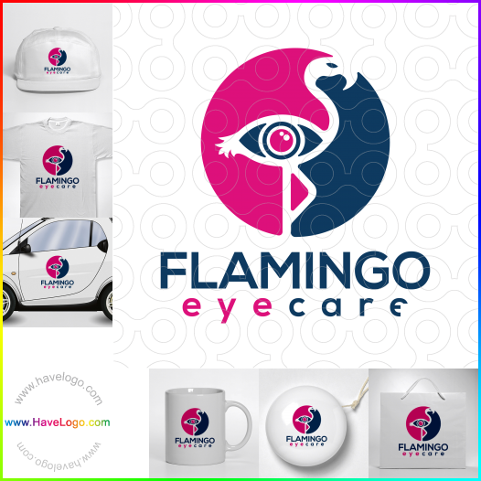 Koop een Flamingo oogzorg logo - ID:60483