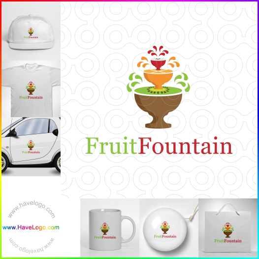 Compra un diseño de logo de Fuente de frutas 63696