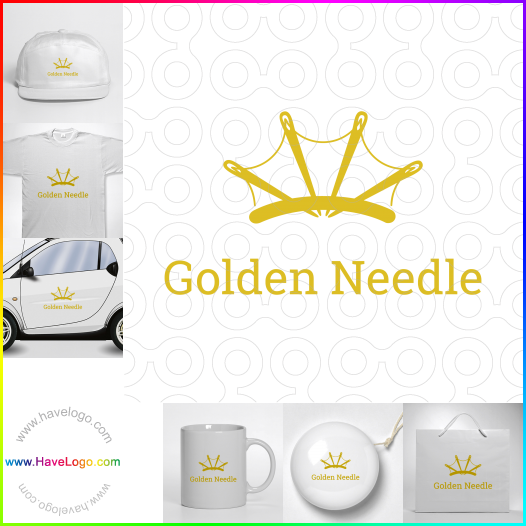 Koop een Gouden naald logo - ID:63376
