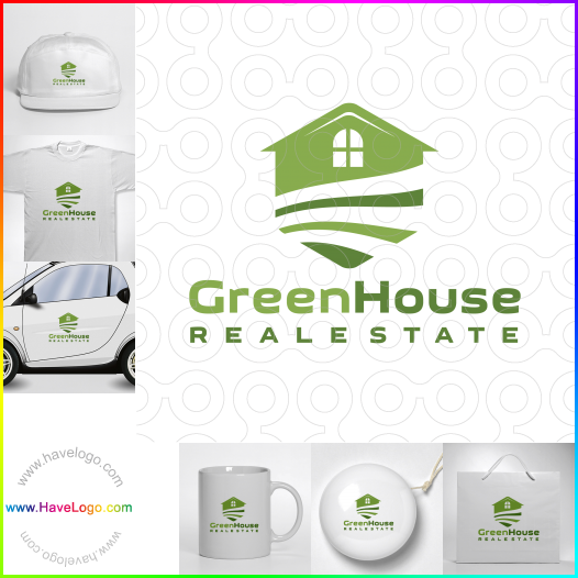 Compra un diseño de logo de Green House Bienes raíces 65730