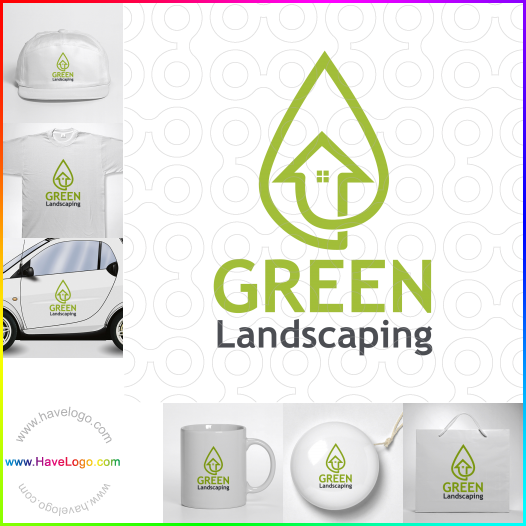 Compra un diseño de logo de Paisajismo verde 64949