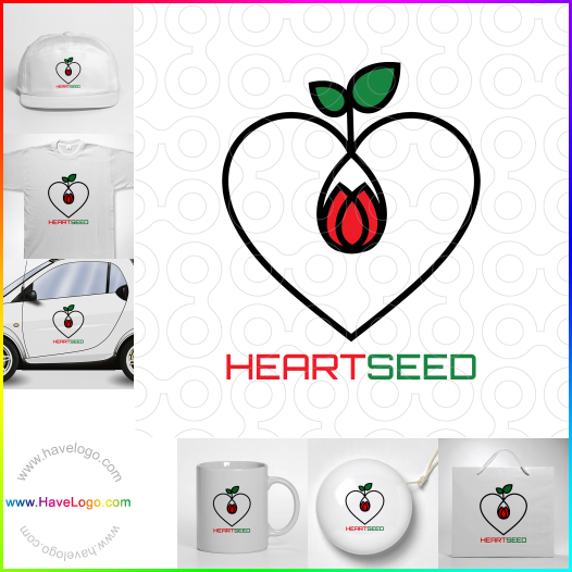 Acquista il logo dello Seme di cuore 66867