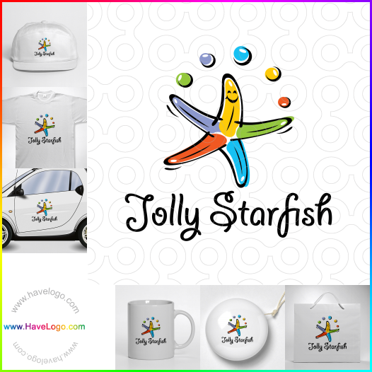 Compra un diseño de logo de Jolly Starfish 66256