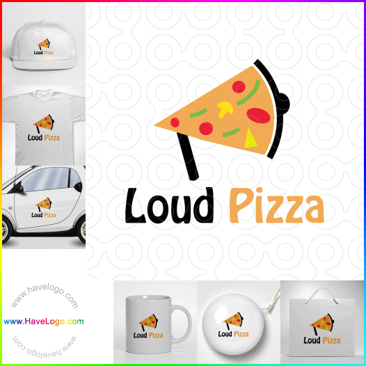 Compra un diseño de logo de Loud Pizza 62801