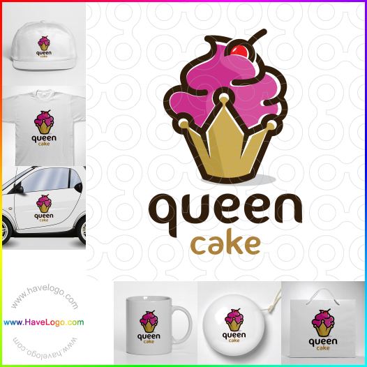 Compra un diseño de logo de Torta de la reina 67272