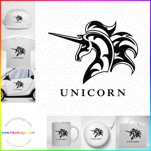Compra un diseño de logo de Unicornio 61650