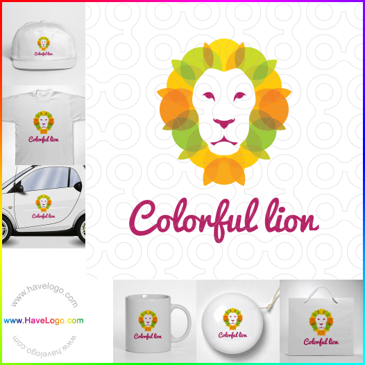 Acquista il logo dello leone colorato 60714