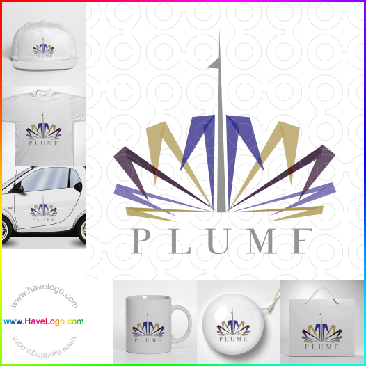 Compra un diseño de logo de Plumas 12520
