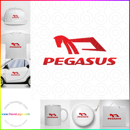 Compra un diseño de logo de pegasus 38185