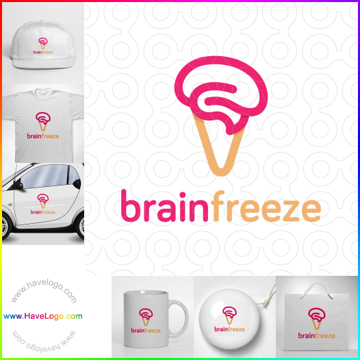 Compra un diseño de logo de Brain Freeze Ice Cream 63846