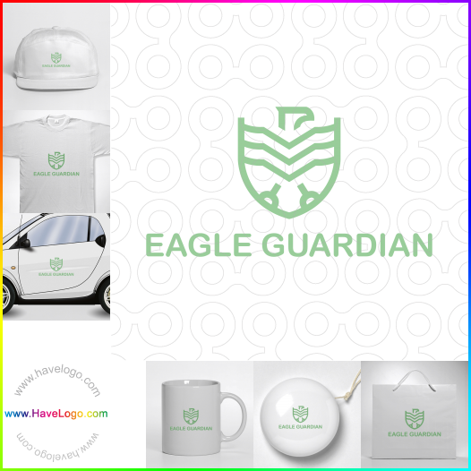 Compra un diseño de logo de Eagle Guardian 64354