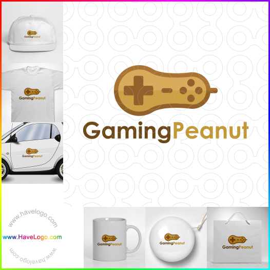 Compra un diseño de logo de Gaming Peanut 65056