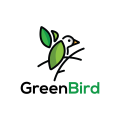 logo de Pájaro verde