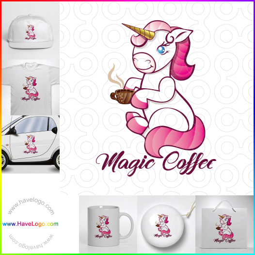 Compra un diseño de logo de Café mágico 65367