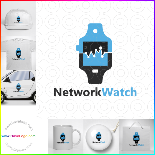 Compra un diseño de logo de Network Watch 64558