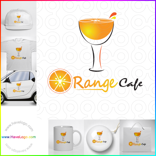 Koop een Orange Cafe logo - ID:66421
