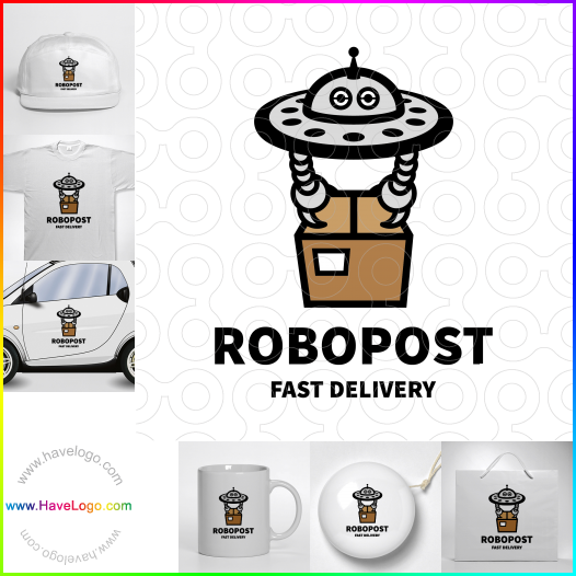 Compra un diseño de logo de RoboPost 64459
