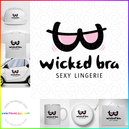Compra un diseño de logo de Wicked Bra Lencería sexy 60017