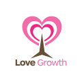 logo de crecimiento del amor