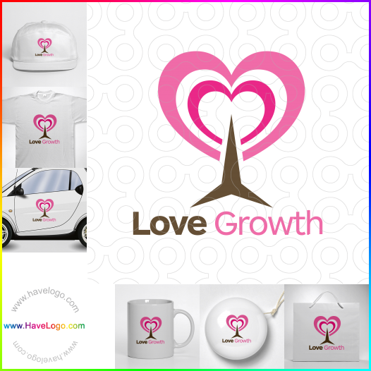 Acheter un logo de amour croissance - 65268