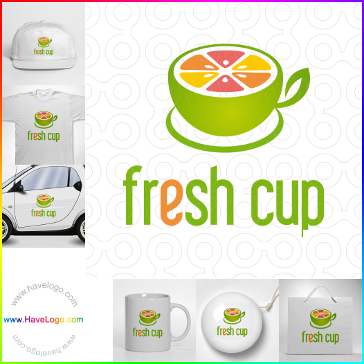 Compra un diseño de logo de Fresh Cup Fruit 62066