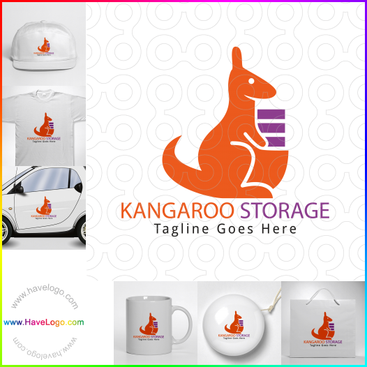Compra un diseño de logo de Kangaroo Storage 63905