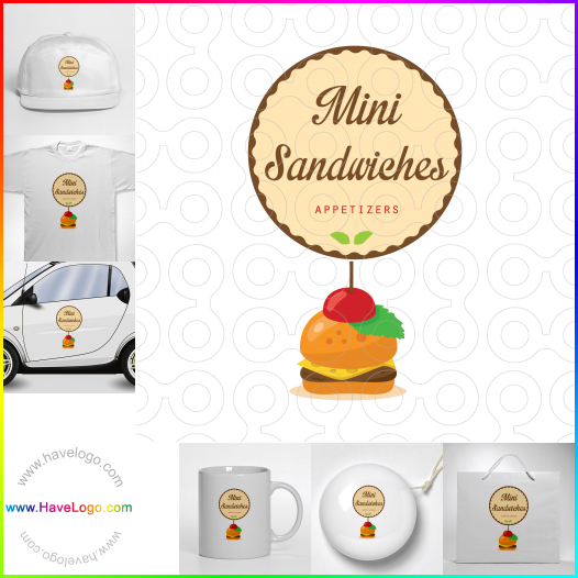 Compra un diseño de logo de Mini Sandwiches 60814
