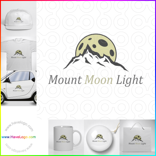 Compra un diseño de logo de Mount Moon Light 63261