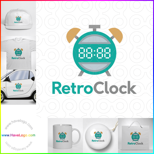 Koop een Retro Clock logo - ID:65632