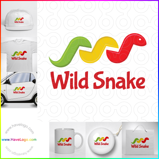 Compra un diseño de logo de Wild Snake 66351