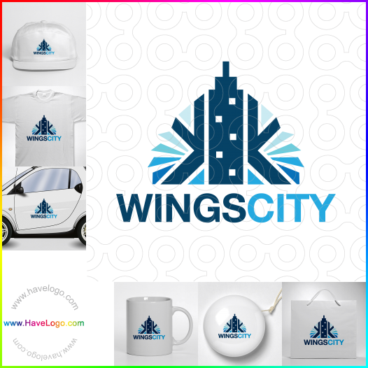Compra un diseño de logo de Wings City 60475