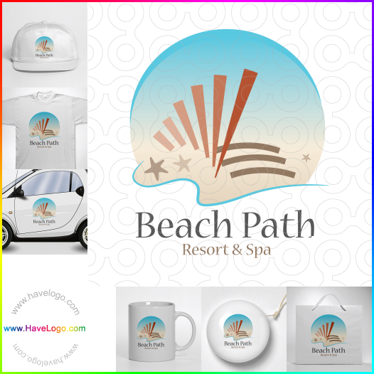 Compra un diseño de logo de casas de playa 37938