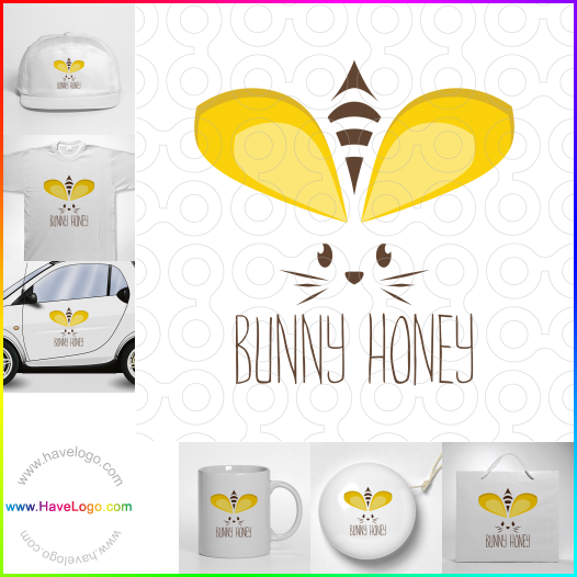 Acheter un logo de miel de lapin - 62362