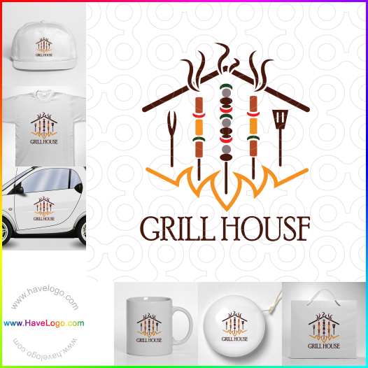 Compra un diseño de logo de grillhouse 65948