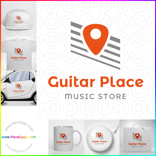 Compra un diseño de logo de Guitarras 37859