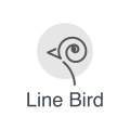 logo line bird