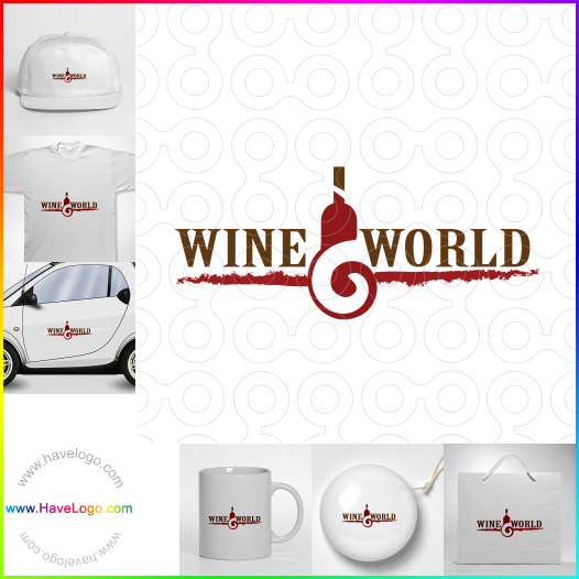 Acquista il logo dello vino rosso 31931