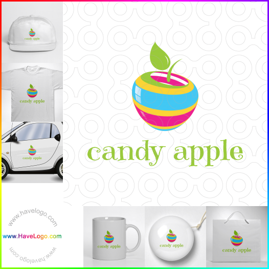 Compra un diseño de logo de Candy Apple 65837