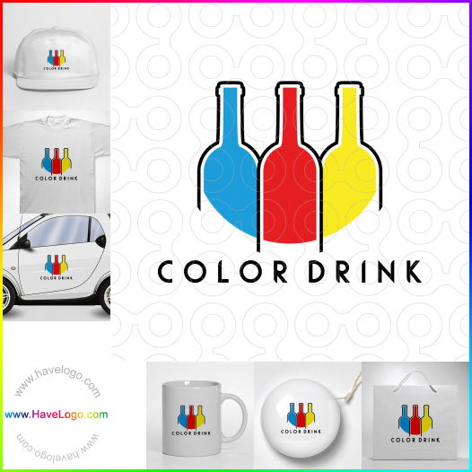 Compra un diseño de logo de Bebida de color 67125