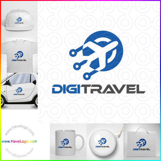 Compra un diseño de logo de Digi Travel 62493