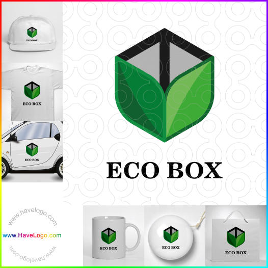 Compra un diseño de logo de Caja ecológica 65163