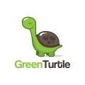 Groene schildpad logo