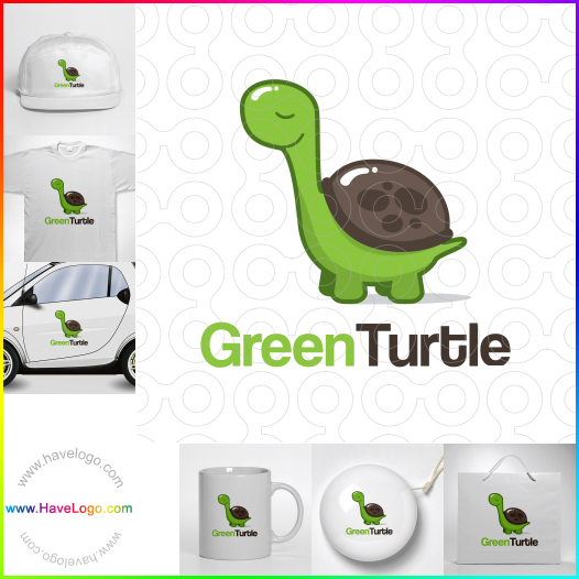 Compra un diseño de logo de Tortuga verde 61327