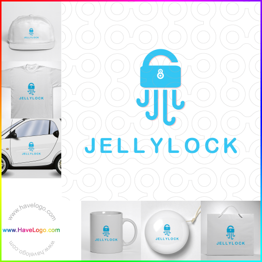 Compra un diseño de logo de Jelly Lock 65408