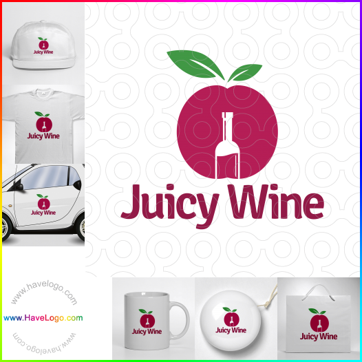 Koop een Sappige wijn logo - ID:63134